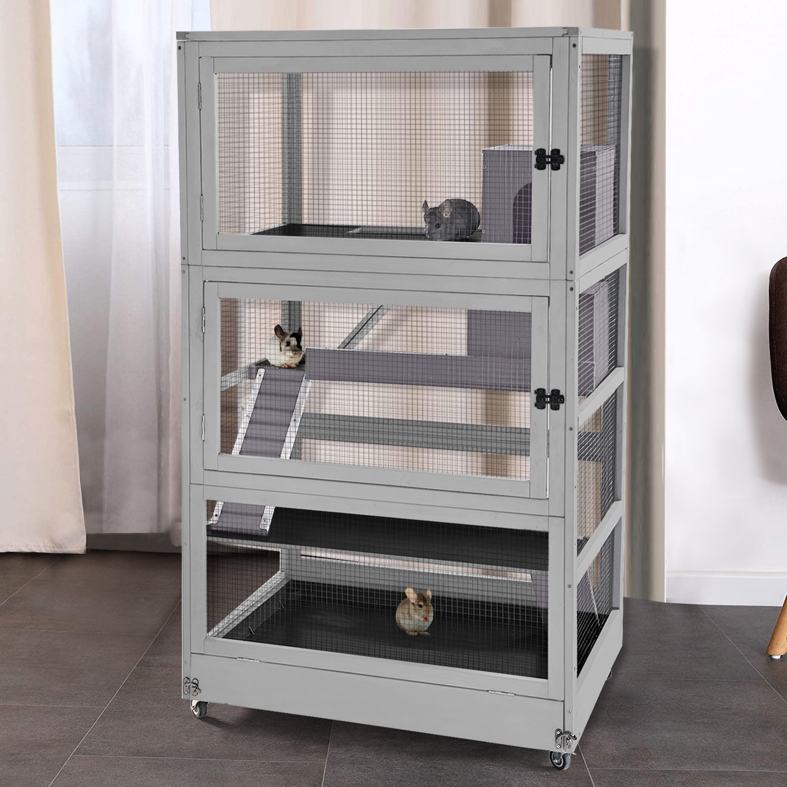Tucker Murphy Pet Claudi Weather Resistant Rat Hutch Reviews Wayfair